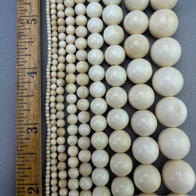 Mammoth Ivory 2mm Bead Strand