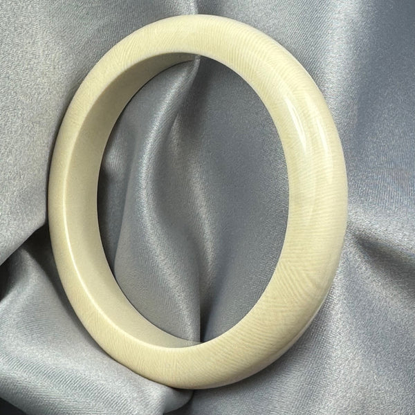 Mammoth Ivory Bangle Bracelet 12mm wide