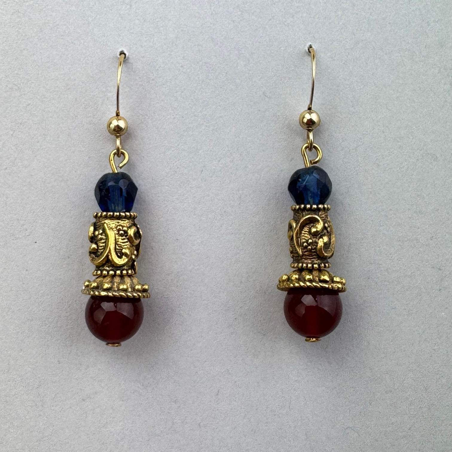 Etruscan Style Antique Bead Earrings 22